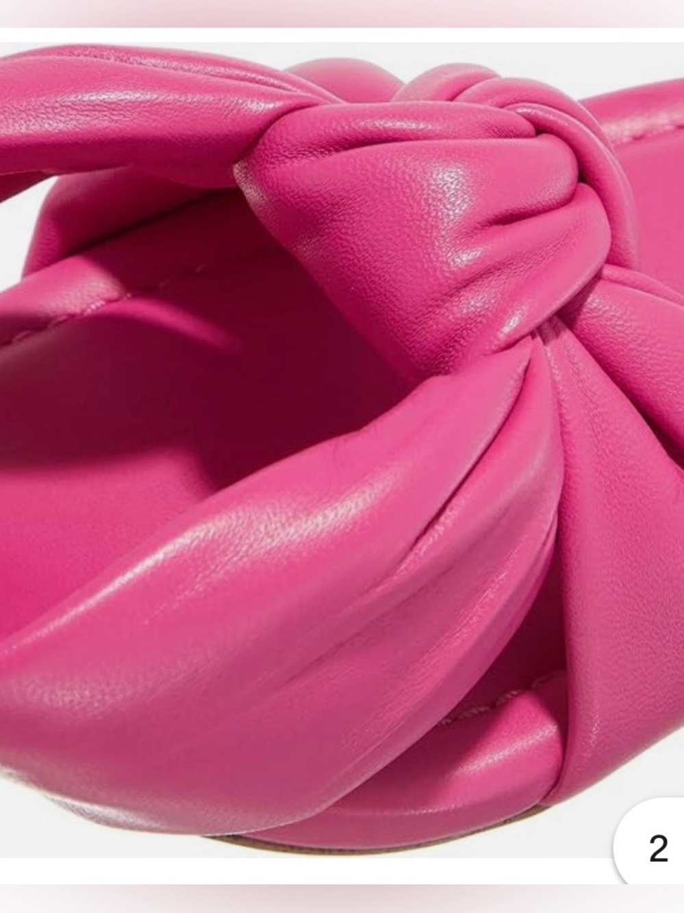 Michael Kors Elena Kitten Heeled Sandal hot pink 8M - Picture 4 of 7